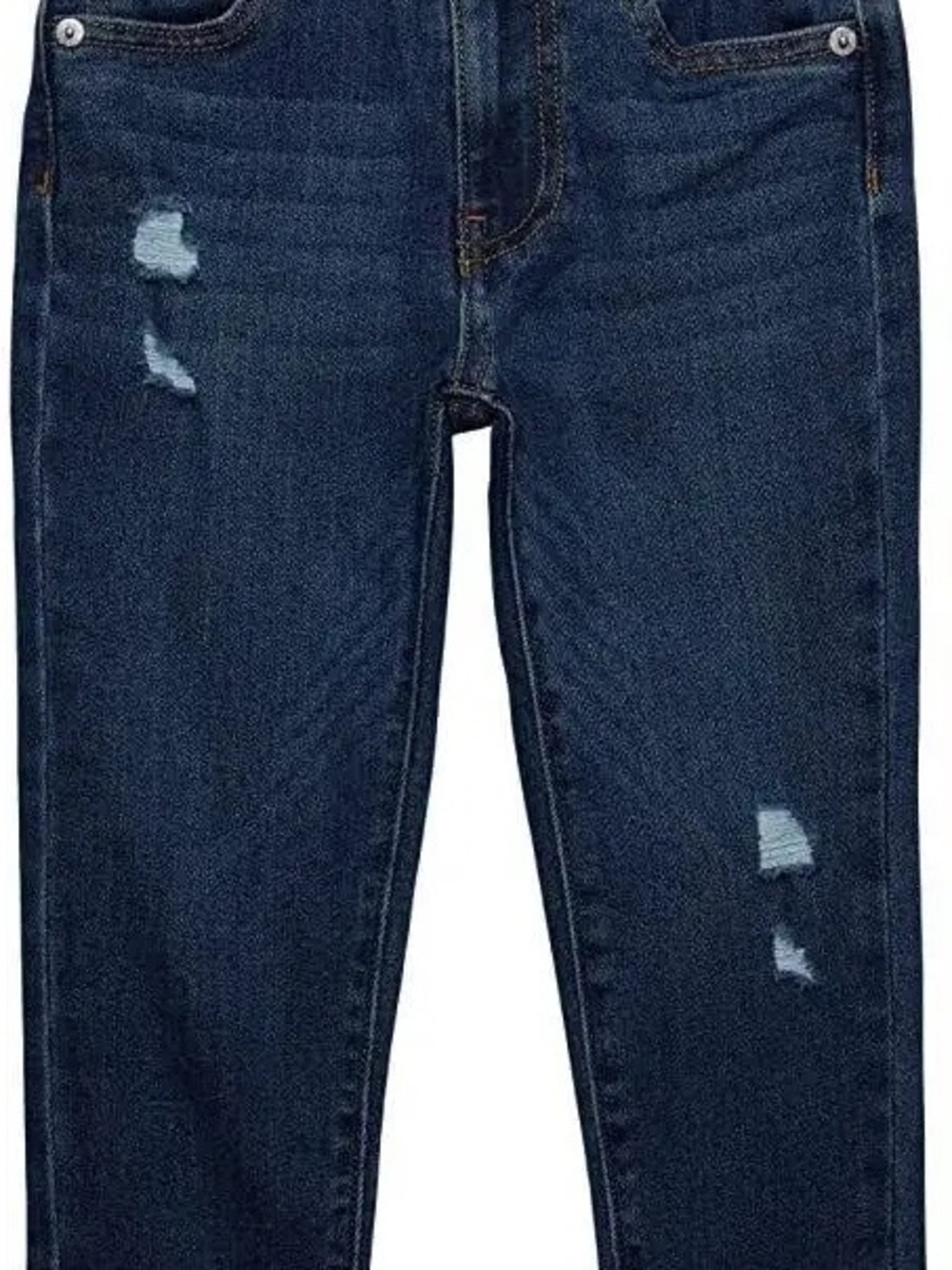 Levi's Dark Blue Distressed Kids Jeans